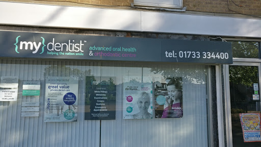 mydentist, myorthodontist, Hampton Court, Peterborough logo